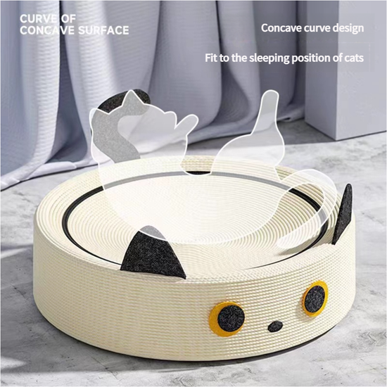 Adorable Blue Cinnamon Dog Scratching Post and Lounger - 41cm Cat Scratch Proof Basin