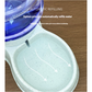 Blue Automatic Pet Feeder and Drinker Combo for Cats and Small Dogs - 2 in 1 Detachable Design