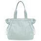 Water-Resistant Tote Bag with Drawstring Side-Cinch and Snap Closure - 18L Capacity Light Blue