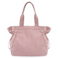 Water-Resistant Tote Bag with Drawstring Side-Cinch and Snap Closure - 18L Capacity Pink