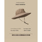 Water-Repellent Wide-Brim Bucket Hat with Adjustable Chin Strap - Sun Protection Brown