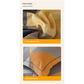Comfortable cotton pillowcase, double-sided warm design, breathable and skin-friendly - Orange and Grey