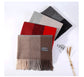 Cozy Color Block Fringe Scarf - Sky Blue Shawl for Fall and Winter