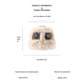 Plush Floral Bucket Hat,Warm Crocheted Winter Hat in Beige-Hat circumference: 56-60cm
