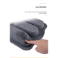 Brown 6-hole silicone baking mold, perforated loaf pan 37.5 cm x 24.5 cm, suitable for bread and cakes (sold in sets of 2)