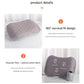 Inflatable Camping Pillow - Lightweight 46x32x12cm Travel Pillow 180g in black