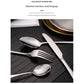 6-Piece Portable Stainless Steel Cutlery Set with Plate and Bag - Gold, Great for Camping and Travel (Teaspoon)