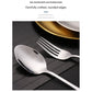 6-Piece Portable Stainless Steel Cutlery Set with Plate and Bag - Gold, Great for Camping and Travel (Teaspoon)