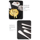 6-Piece Portable Stainless Steel Cutlery Set with Plate and Bag - Gold, Great for Camping and Travel (Teaspoon)