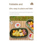 Foldable Picnic Basket with Tray - 16.5L Capacity, White Gray, Perfect for Camping and Outdoor Gatherings