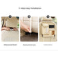 Car Seat Back Organizer with Practical design-Multi-Pocket Storage for Tissues and Gadgets-Cute bear(Brown)