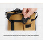 Portable Outdoor Kitchen Utensil Organizer,Waterproof Camping Cookware Storage Bag, Smoke Gray-Size M