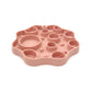 Silicone Dog Slow Feeder and Licking Mat - 2 in 1 Puzzle Bowl for Dog Slow Feeding(Peach pink)