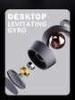 Desktop Levitating Gyro,Magnetic Floating Desk Toy for Stress Relief, Elegant Design-black