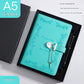 Heart Lock Diary with Key - Vintage Style Journal, Green PU Leather, Secure and Elegant