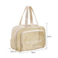 Waterproof beach bag with wet and dry separation, gym and swim storage bag, toiletries and cosmetic bag for swimsuits and goggles (Gray has shoe compartment)
