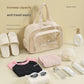 Waterproof beach bag with wet and dry separation, gym and swim storage bag, toiletries and cosmetic bag for swimsuits and goggles (Gray has shoe compartment)