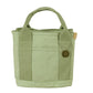 Light green Canvas Lunch Tote Bag - Stylish Handbag with Multiple Compartments for Women