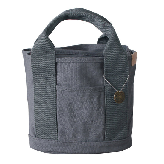 Dark gray Canvas Lunch Tote Bag - Stylish Handbag with Multiple Compartments for Women