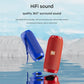 Blue (orange stripes)Portable Bluetooth Speaker - HiFi 360 Degree Audio Wireless Mini Speaker, Support Hands-free Calling