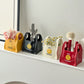 White Ceramic Desktop Organizer - Cute Hand Shaped Pencil Holder and Makeup Brush Storage for Home and Office