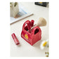 Yellow Ceramic Desktop Organizer - Cute Hand Shaped Pencil Holder and Makeup Brush Storage for Home and Office