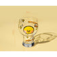Mini Cartoon Glass Tumbler 400ml,Cute Beer and Juice Cup for Cold Drinks(Yellow duck)