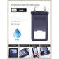 IPX8 Waterproof Phone Pouch with Inflatable Floating Layer,Touchscreen Dry Bag for Swimming(black)
