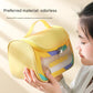 PVC Transparent Cosmetic Bag,Waterproof Portable Travel Organizer with Handle(Sky blue)