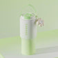 304 Stainless Steel Insulated Tumbler,Large Capacity with Handle and Cute Cloud Accessory(Green)