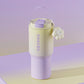 304 Stainless Steel Insulated Tumbler,Large Capacity with Handle and Cute Cloud Accessory(Purple)