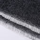 Solid Knit Poncho Shawl,Warm Fall/Winter Cape with Slit and Crossbar Design(Black)