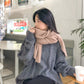 Khaki Imitation Cashmere Solid Scarf - Warm Winter Shawl for Men and Women