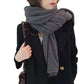 Khaki Imitation Cashmere Solid Scarf - Warm Winter Shawl for Men and Women