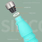 Gray Collapsible Silicone Water Bottle - Portable Sports Hydration Flask with Carabiner, 550ml/300ml