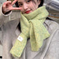 Yellow Cozy Knit Scarf - Soft Wool-Blend Winter Neck Wrap, Warm and Stylish