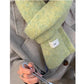 Yellow Cozy Knit Scarf - Soft Wool-Blend Winter Neck Wrap, Warm and Stylish