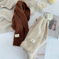 Yellow Cozy Knit Scarf - Soft Wool-Blend Winter Neck Wrap, Warm and Stylish