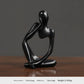 Nordic Abstract Resin Figurine - Modern Minimalist Home Decor Sculpture(Black)