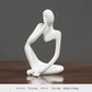 Nordic Abstract Resin Figurine - Modern Minimalist Home Decor Sculpture(White)
