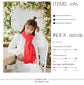 Luxe Soft Imitation Cashmere Scarf - Warm Solid Tone Shawl with Elegant Fringe(Off-white)