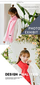Luxe Soft Imitation Cashmere Scarf - Warm Solid Tone Shawl with Elegant Fringe(Red bean paste)