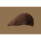 Retro Newsboy Cap - Unisex Vintage Flat Beret with Visor(Coffee)