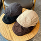 Retro Newsboy Cap - Unisex Vintage Flat Beret with Visor(Coffee)