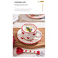 Hand-Painted Ceramic Coffee Mug and Saucer Set - Whimsical Afternoon Tea Cup with Spoon(White cloud-yellow)
