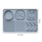Pet Slow Feeder Lick Mat with Suction Cups - Anti-Anxiety Dog Feeding Mat(Grey)