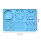 Pet Slow Feeder Lick Mat with Suction Cups - Anti-Anxiety Dog Feeding Mat(Blue)