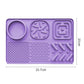 Pet Slow Feeder Lick Mat with Suction Cups - Anti-Anxiety Dog Feeding Mat(Purple)