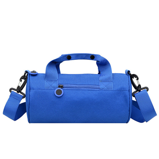 Waterproof Oxford Cylindrical Travel Bag - Large Capacity Handbag with Shoulder Strap(Blue)