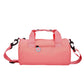 Waterproof Oxford Cylindrical Travel Bag - Large Capacity Handbag with Shoulder Strap(Peach)